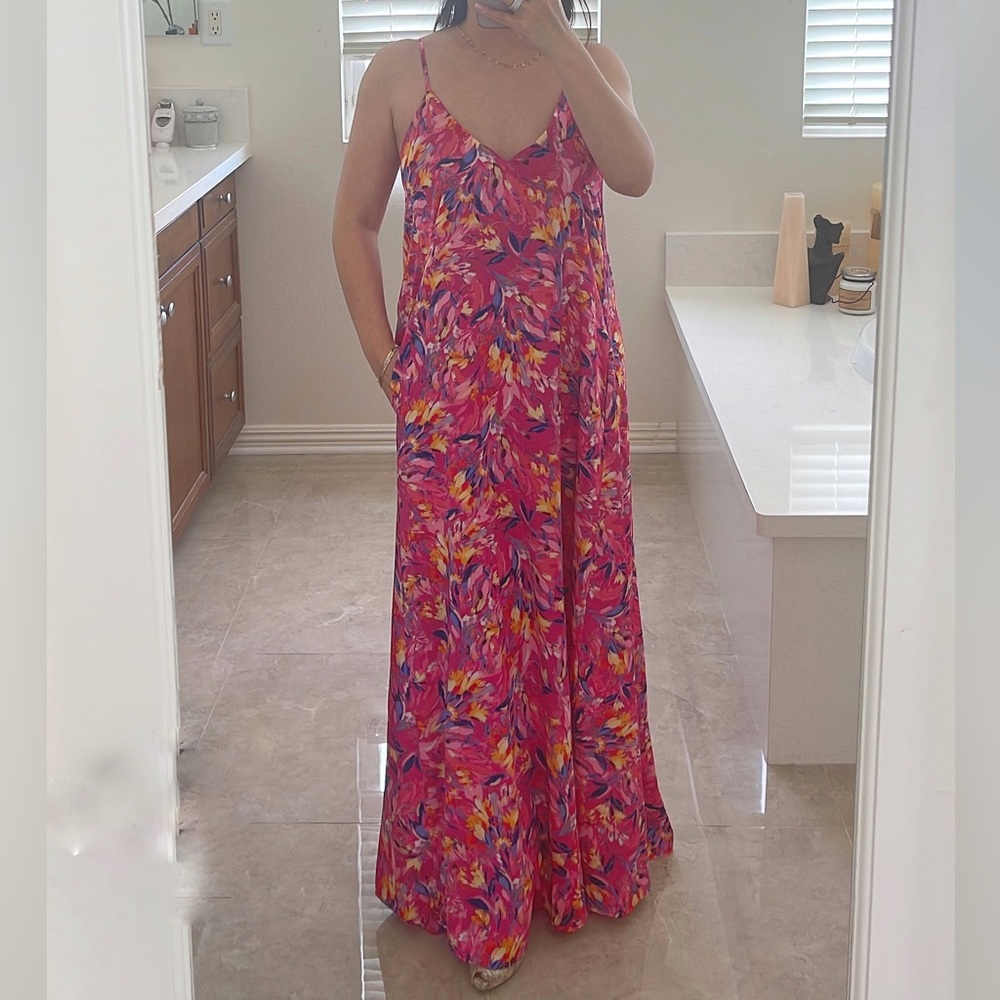 NWT Nicole Miller NY Slip Maxi Dress Size M